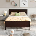 Full Queen Twin Size Wood Platform Bed