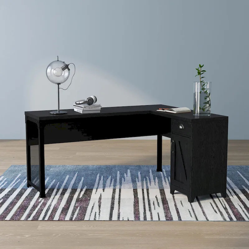 Farmhouse 61-inch L-shape Desk