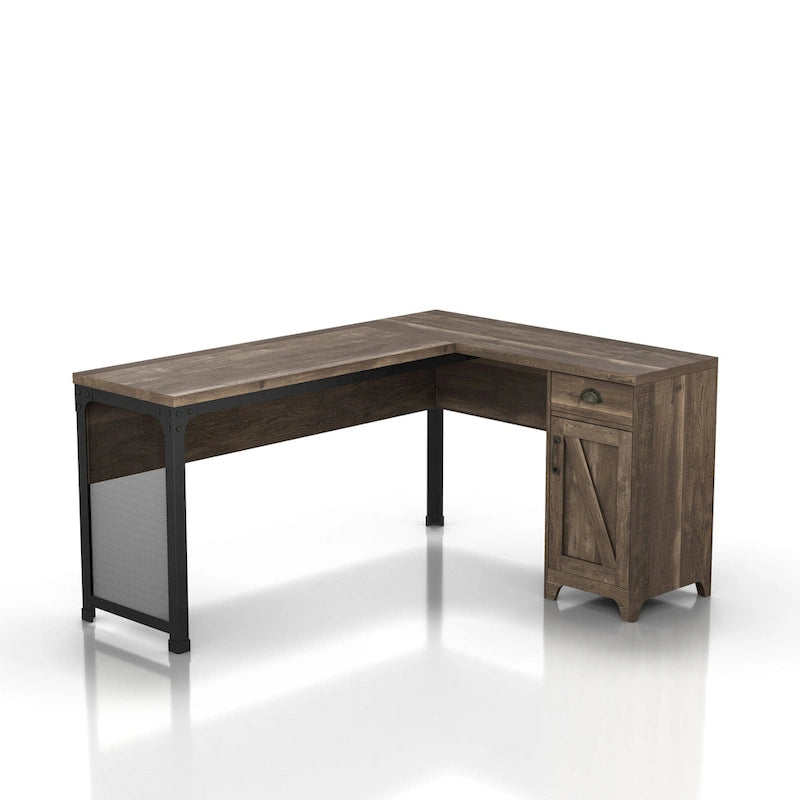 Farmhouse 61-inch L-shape Desk