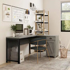 Farmhouse 61-inch L-shape Desk