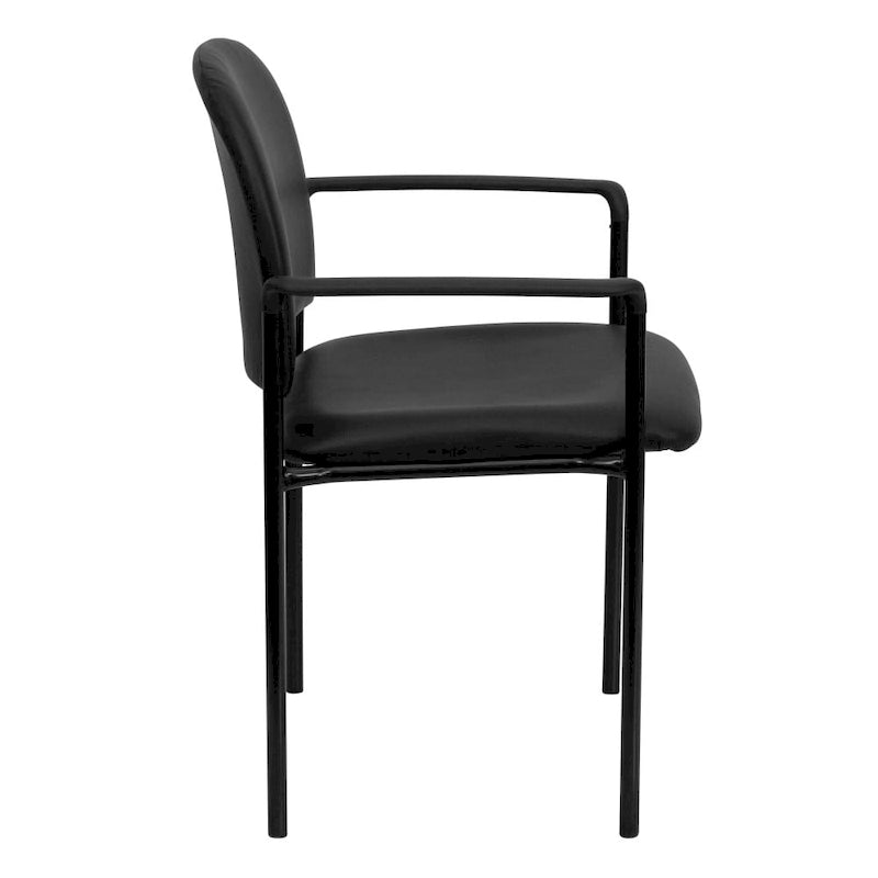 Comfort Stackable Steel Side Reception Chair with Arms