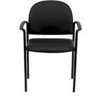Comfort Stackable Steel Side Reception Chair with Arms