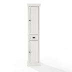 Tall Linen Cabinet Distressed White