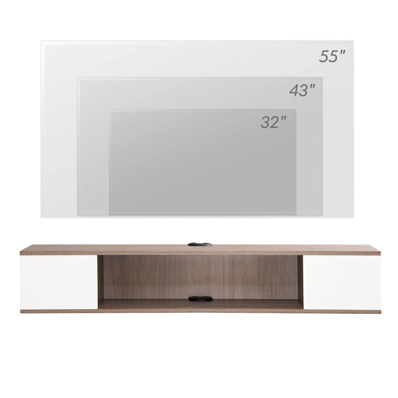 Floating TV Stand Entertainment Center Media Console TV Shelf - 39.4