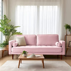 70 Velvet Square Arm Sofa