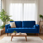 70 Velvet Square Arm Sofa
