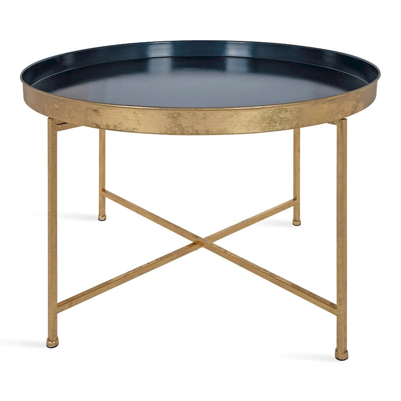 Round Metal Coffee Table - 28.25x28.25x19