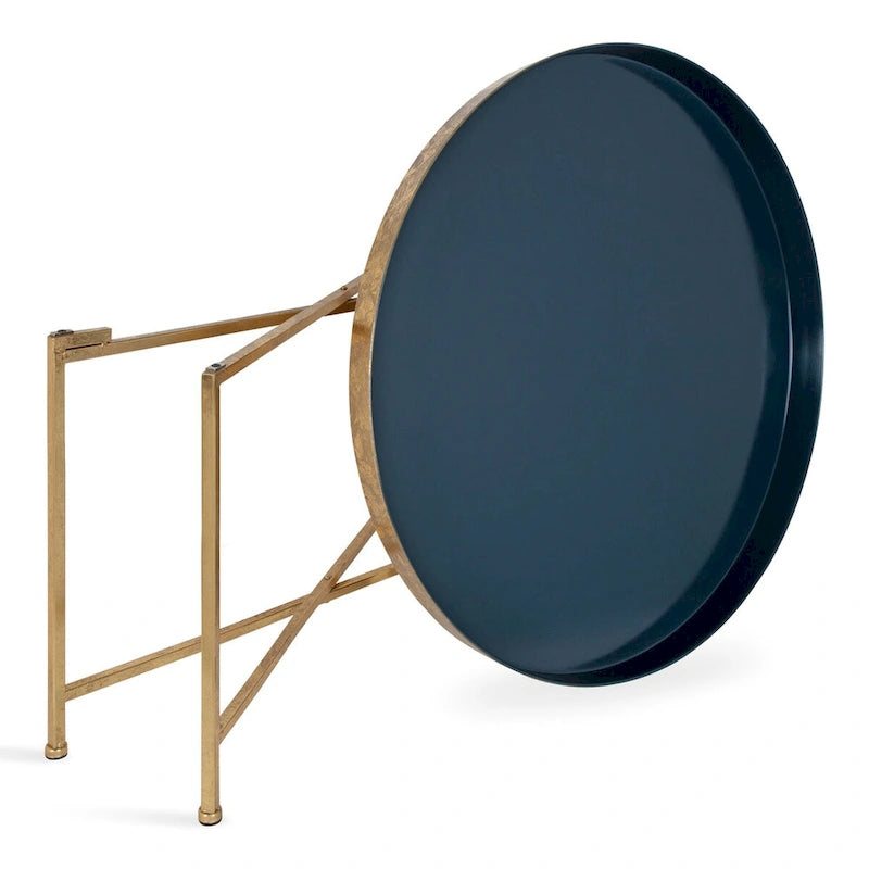 Round Metal Coffee Table - 28.25x28.25x19