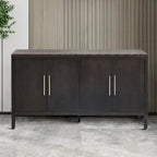 Minimalist Vintage Wooden Sideboard with Solid Pine Wood Legs