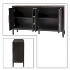 Minimalist Vintage Wooden Sideboard with Solid Pine Wood Legs