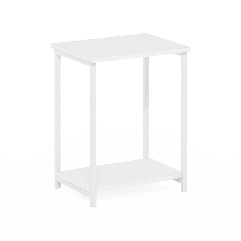 Simplistic Industrial Metal Frame End Table, 1-Pack, Espresso