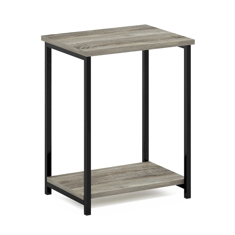 Simplistic Industrial Metal Frame End Table, 1-Pack, Espresso
