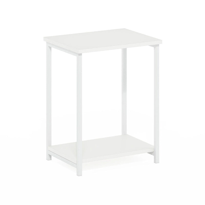 Simplistic Industrial Metal Frame End Table, 1-Pack, Espresso