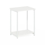 Simplistic Industrial Metal Frame End Table, 1-Pack, Espresso