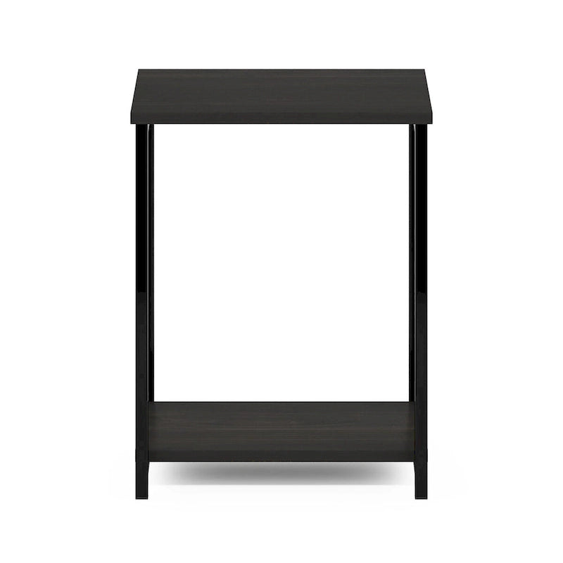 Simplistic Industrial Metal Frame End Table, 1-Pack, Espresso