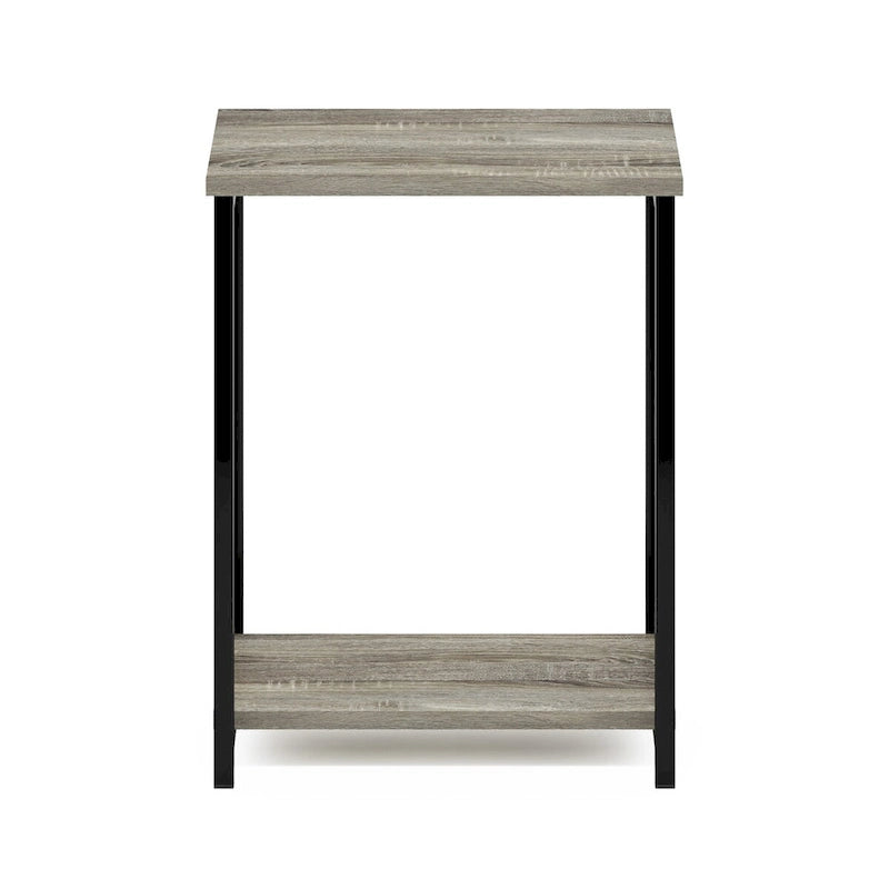 Simplistic Industrial Metal Frame End Table, 1-Pack, Espresso