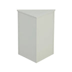 32 Wood 2-door Bathroom Corner Cabinet with Adjustable Shelves