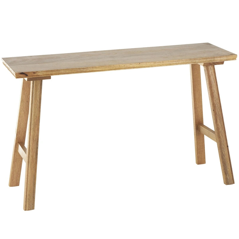 Mango Wood Handmade Traditional Home Bench - Brown