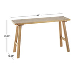Mango Wood Handmade Traditional Home Bench - Brown